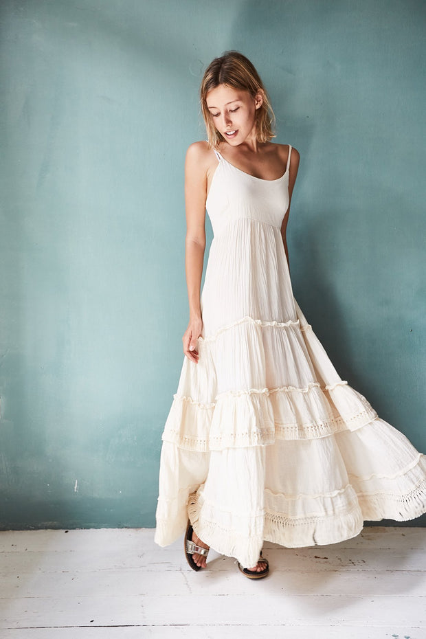 Summer Dress Tamara - sustainably made MOMO NEW YORK sustainable clothing, Boho Chic slow fashion