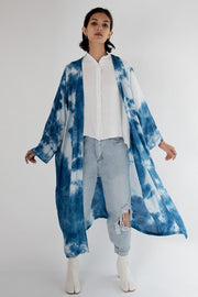 Tie Dye Kimono Robe Jacket Jada - sustainably made MOMO NEW YORK sustainable clothing, Jacket slow fashion
