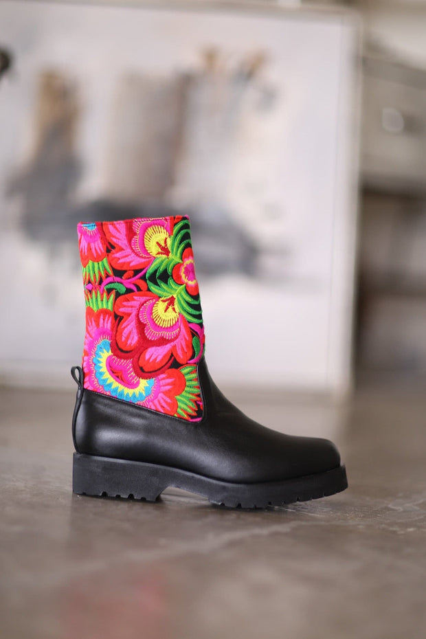 TRIBAL STOMPY BOOTS FREJA - sustainably made MOMO NEW YORK sustainable clothing, boots slow fashion