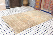 vintage moroccan rug from Beni mguild, berber handmade area rug - sustainably made MOMO NEW YORK sustainable clothing, rugs slow fashion